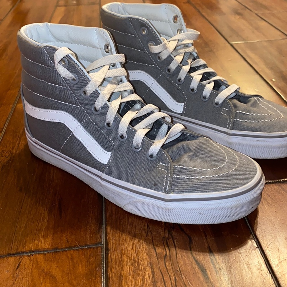 Gray high top vans